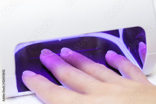 UV lamp for drying nails with gel method.