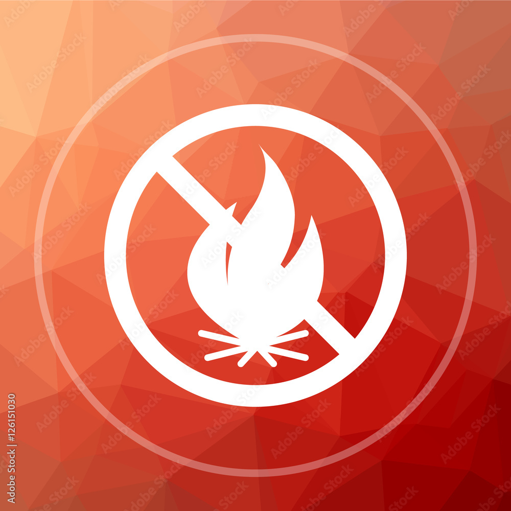 Fire forbidden icon Fire forbidden icon