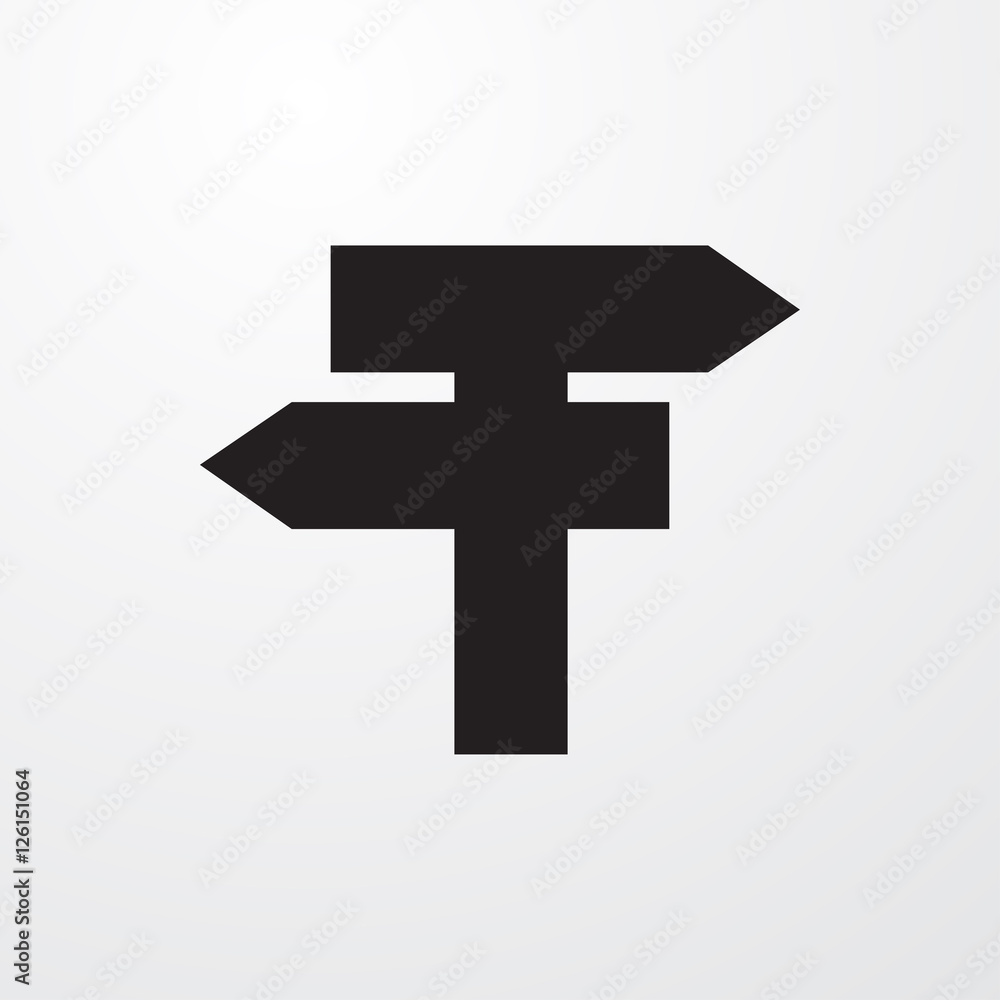 Obraz premium direction icon illustration