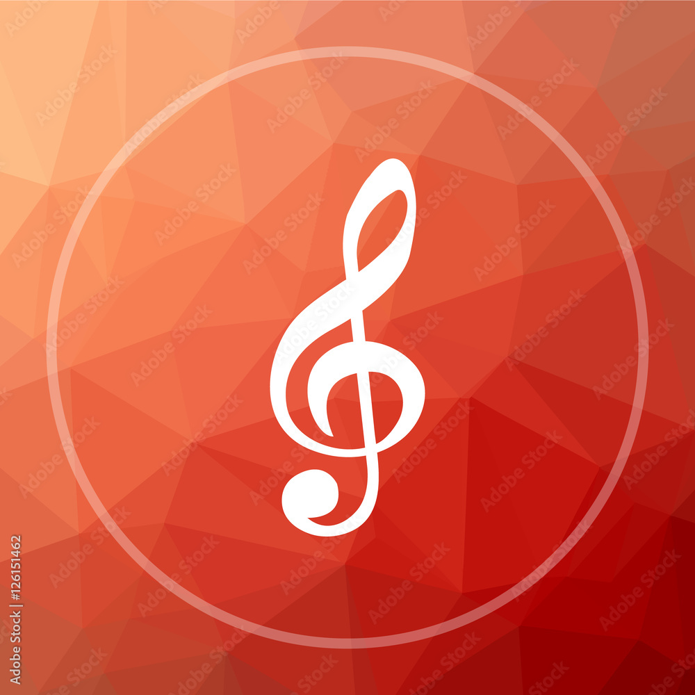 Fototapeta premium Musical note icon