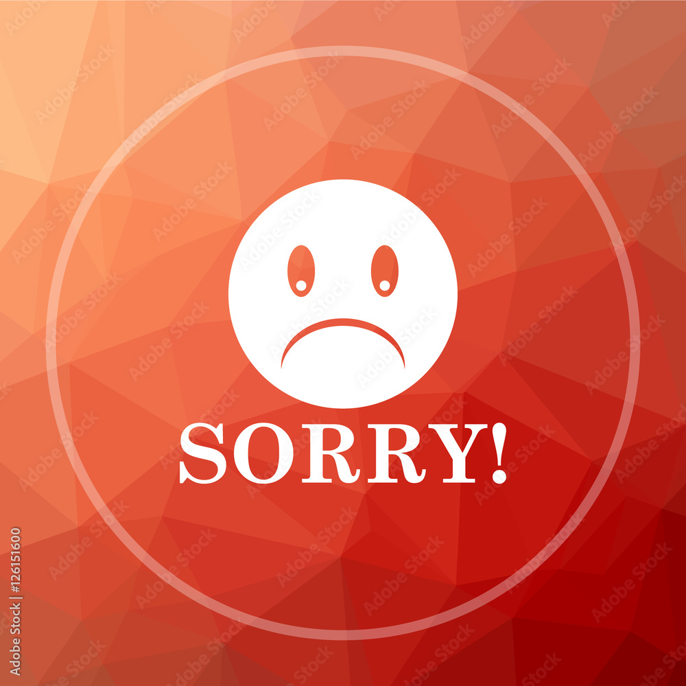 Fototapeta premium Sorry icon