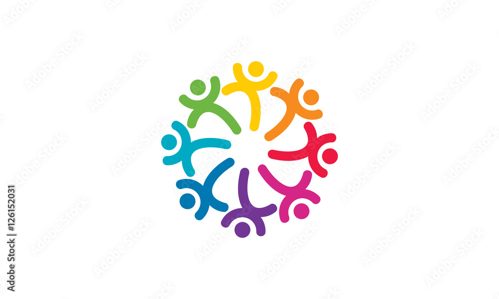Social Community Network Team Logo Image Vector Social Community Network Team Logo Image Vector