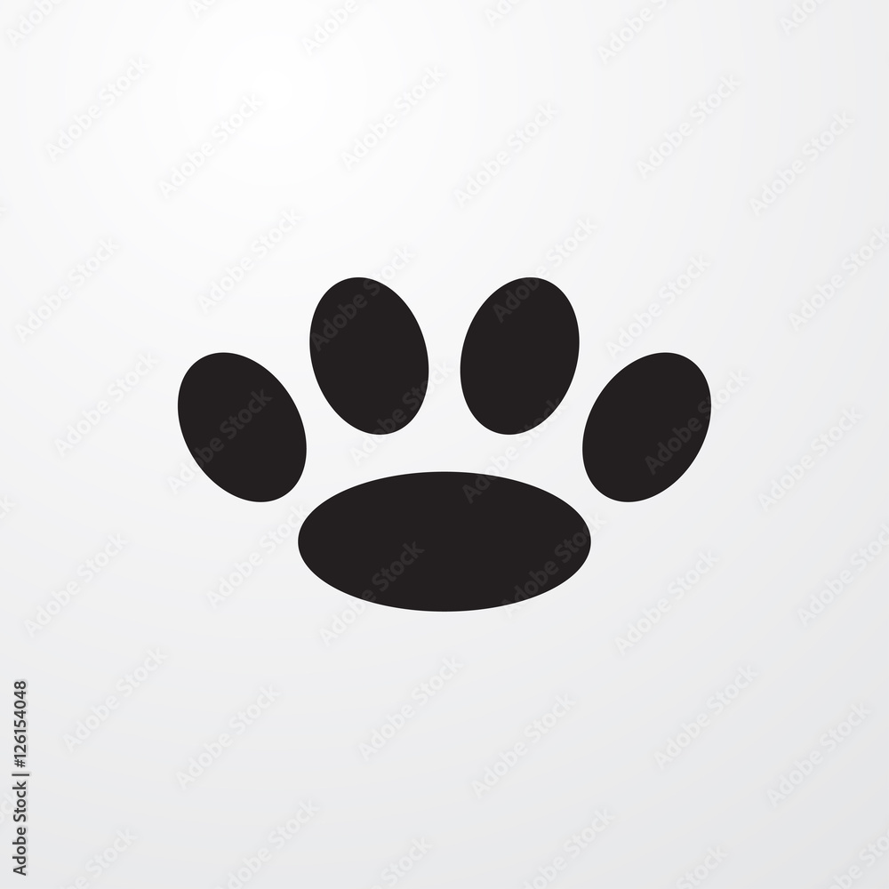 paw icon illustration paw icon illustration