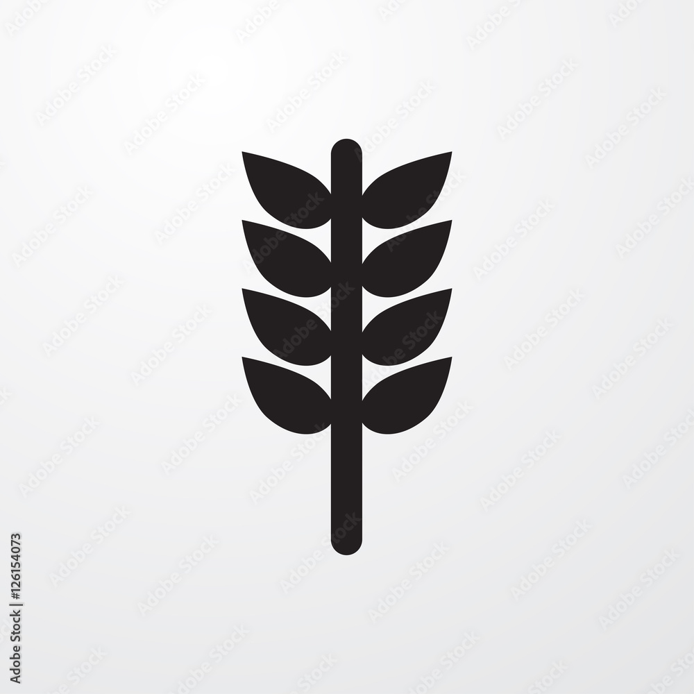Fototapeta premium wheat icon illustration
