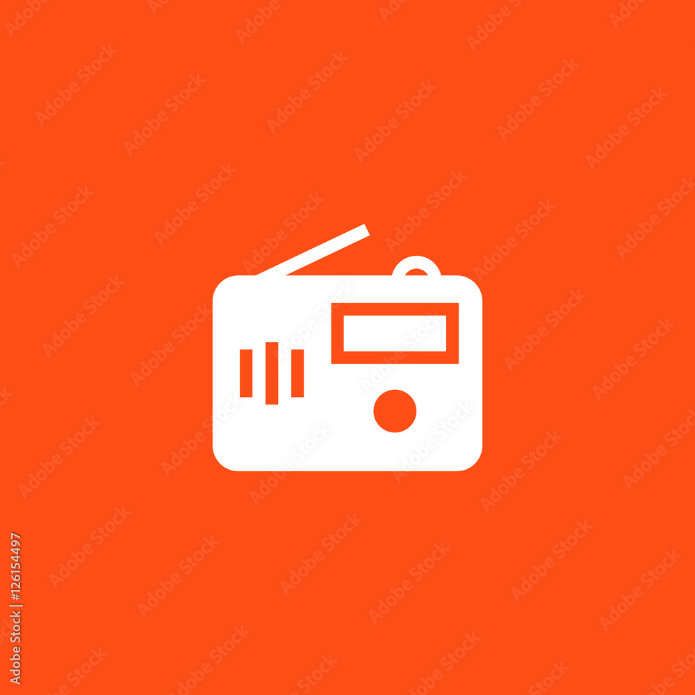 Radio icon vector, clip art. Also useful as logo, web UI element, symbol, graphic image, silhouette and illustration. Radio icon vector, clip art. Also useful as logo, web UI element, symbol, graphic image, silhouette and illustration.