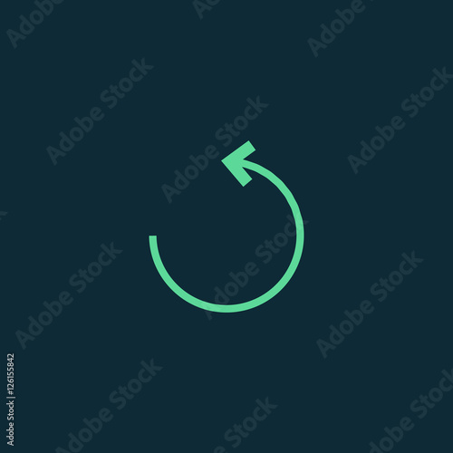 Reload icon vector, clip art. Also useful as logo, web UI element, symbol, graphic image, silhouette and illustration.