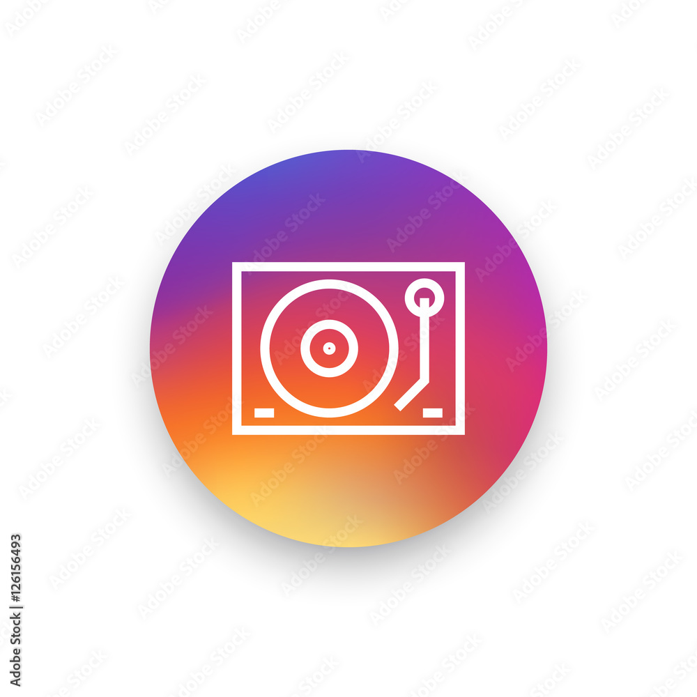 Dj mixer icon vector, clip art. Gramophone vector symbol. Also useful as logo, circle app icon, web UI element, silhouette and illustration. Dj mixer icon vector, clip art. Gramophone vector symbol. Also useful as logo, circle app icon, web UI element, silhouette and illustration.