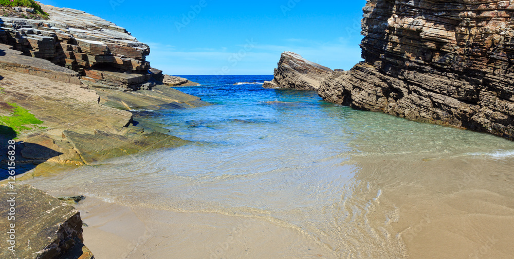 Summer Atlantic coast and beach (Galicia).
