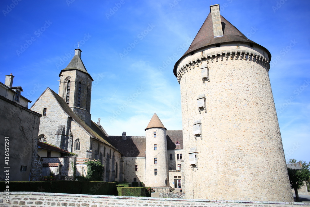 Historic Castle Bourganeuf in France
