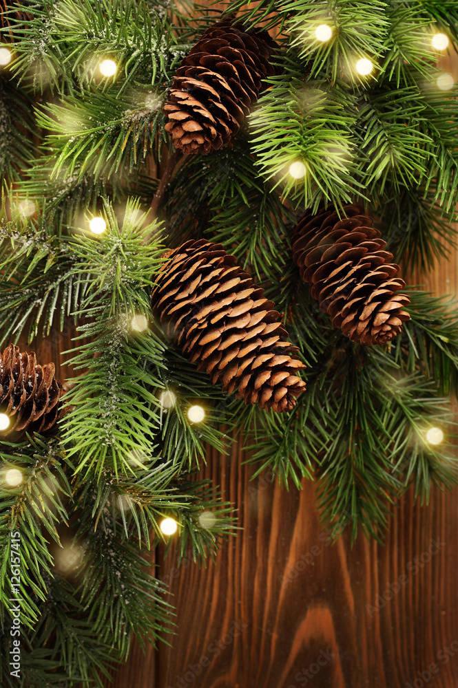 Christmas tree and lights Christmas tree and lights