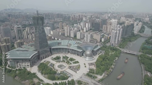 Modern entertainment center Hanzhou, aerial view China photo