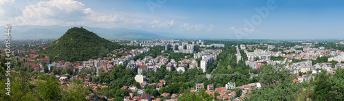 Panorama of Plovdiv  Bulgaria