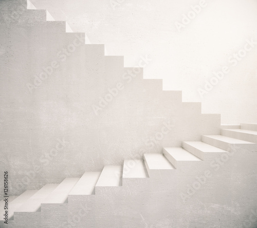 Concrete stairs leading up photo