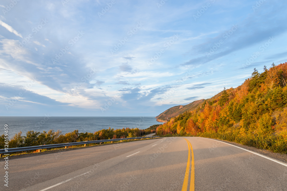 Fototapeta premium Cabot Trail Highway (Cape Breton, Nova Scotia, Canada)