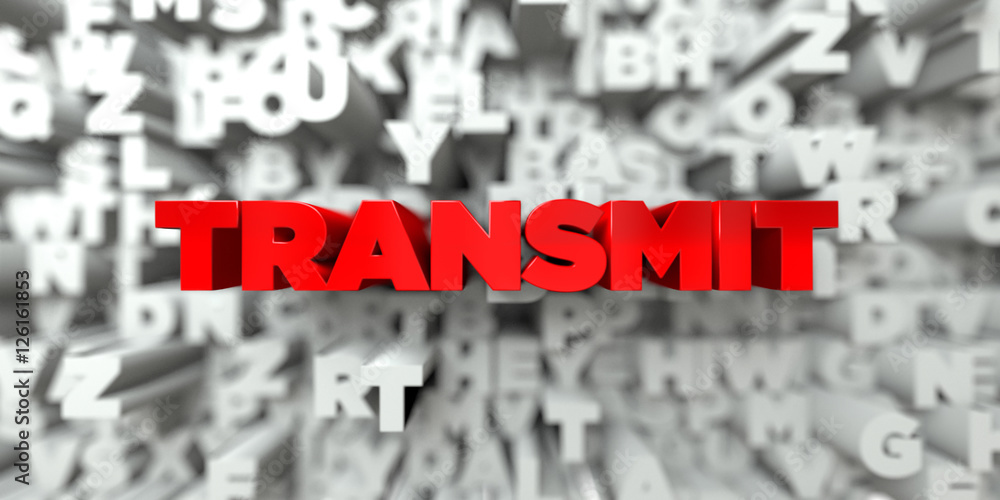 TRANSMIT - Red text on typography background - 3D rendered royalty free stock image. This image can be used for an online website banner ad or a print postcard. TRANSMIT - Red text on typography background - 3D rendered royalty free stock image. This image can be used for an online website banner ad or a print postcard.