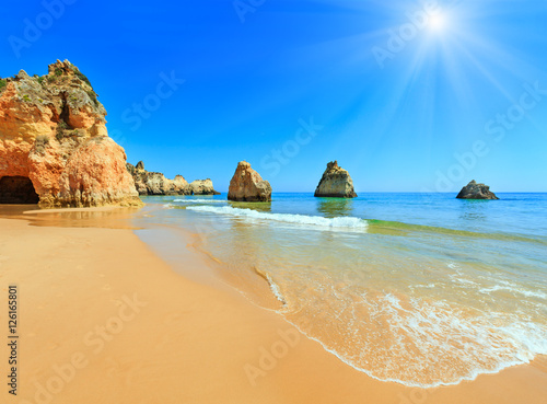 Algarve sunshiny beach Dos Tres Irmaos (Portugal) © wildman