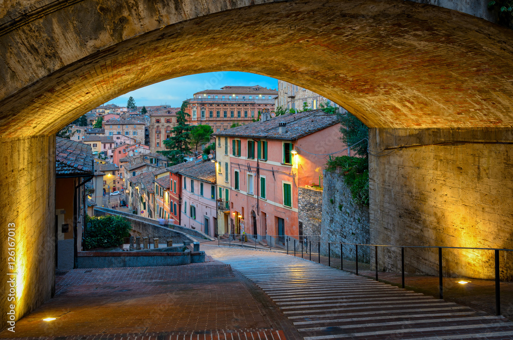 Fototapeta Perugia Via dell Acquedotto
