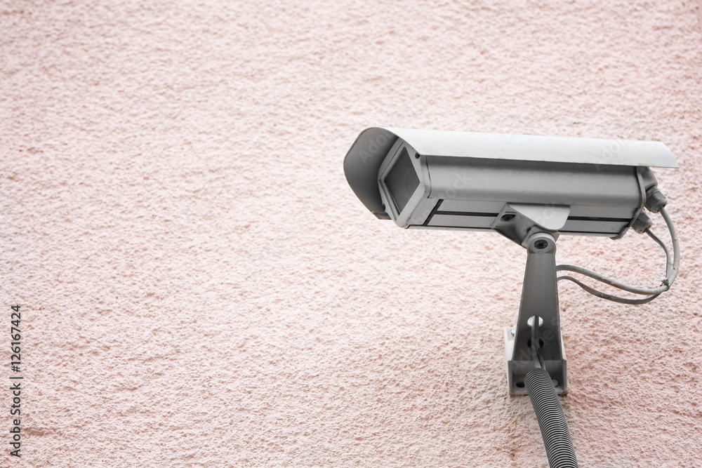 Security CCTV camera on street Security CCTV camera on street