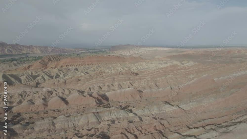 Drone shot rock formations Chinese national park Drone shot rock formations Chinese national park