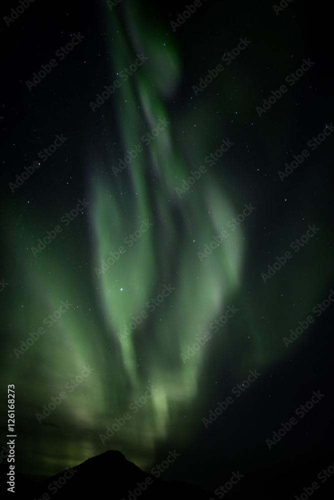 Aurora flames in Norway