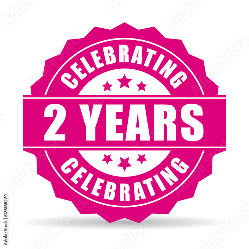 Two years anniversary celebrating icon