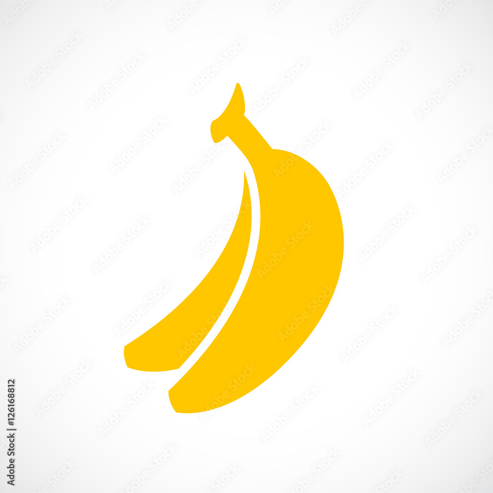 Banana vector sign Banana vector sign