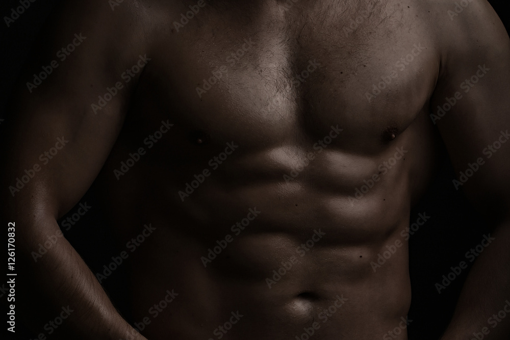 Muscular male torso