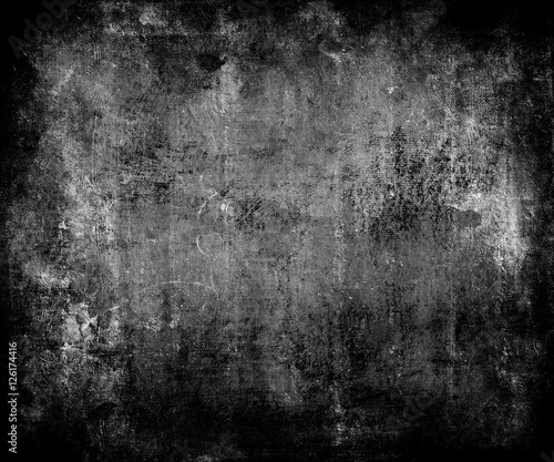 Dark Grunge Scratched Texture Background With Frame