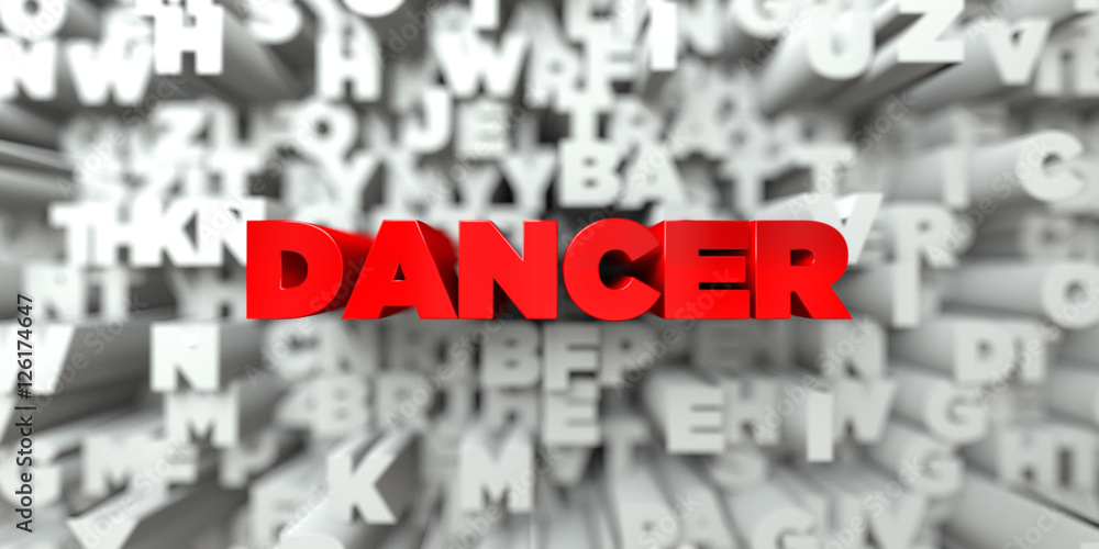 DANCER - Red text on typography background - 3D rendered royalty free stock image. This image can be used for an online website banner ad or a print postcard. DANCER - Red text on typography background - 3D rendered royalty free stock image. This image can be used for an online website banner ad or a print postcard.