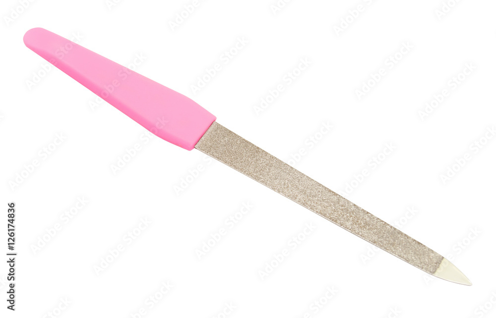 File for care of nails isolated on white background File for care of nails isolated on white background