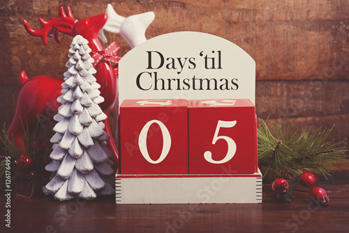Days till Christmas calendar.