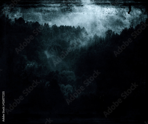 Forest Wallpaper, Dark Blue Beautiful Abstract Grunge Background