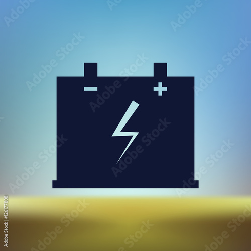 Car battery icon