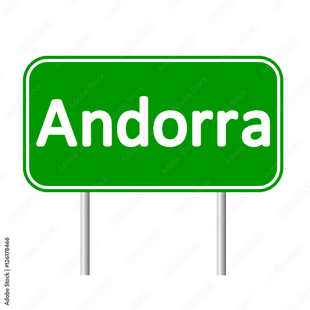 Andorra road sign.