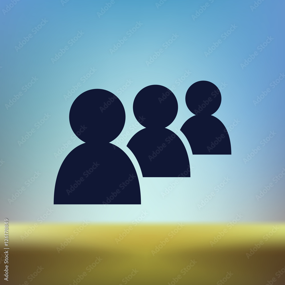 Add new user account flat icon for apps Add new user account flat icon for apps