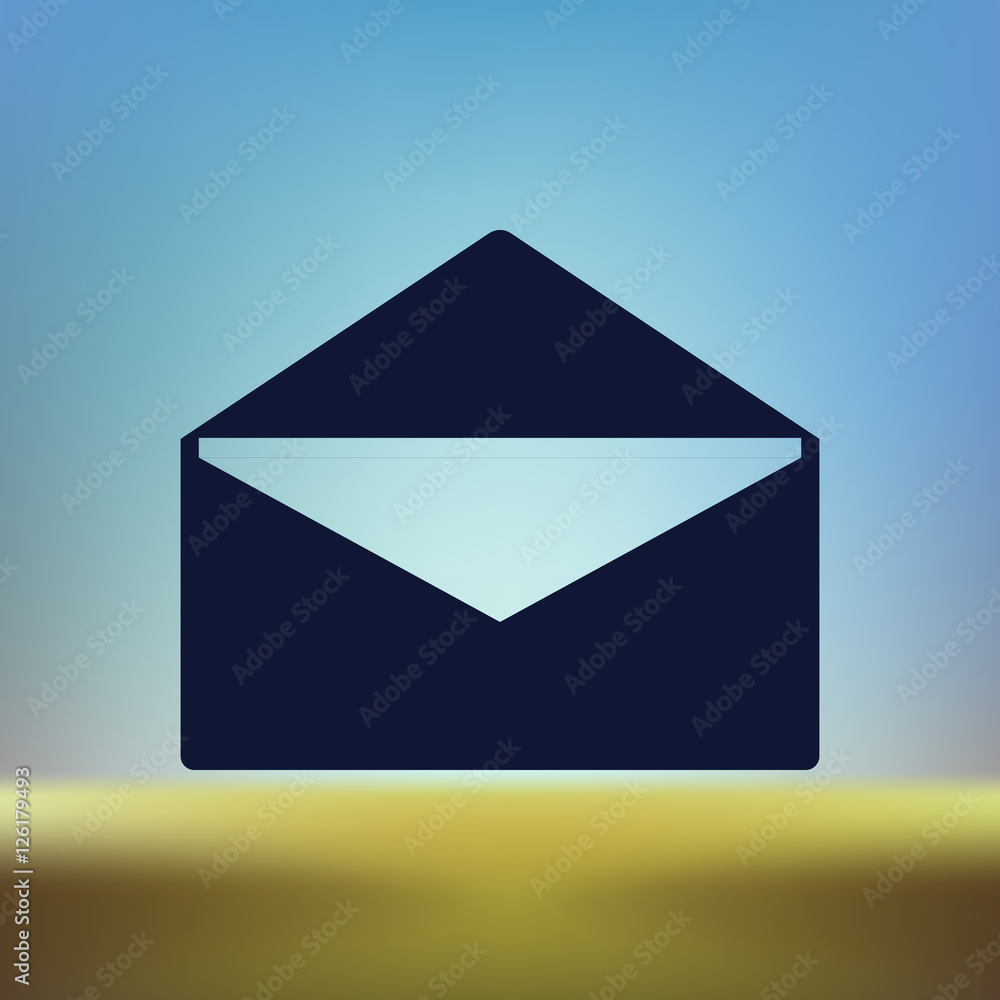 Flat style icon of envelope. E-mail Flat style icon of envelope. E-mail