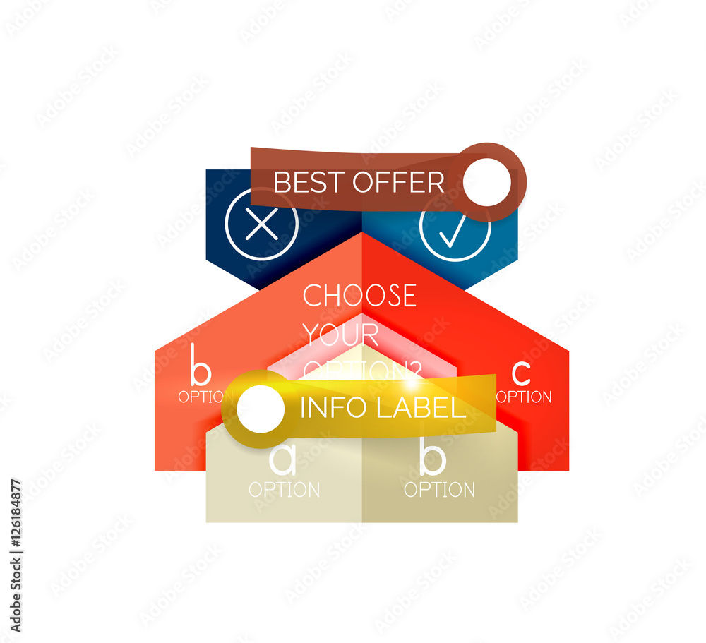 Abstract infographic geometric templates Abstract infographic geometric templates