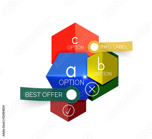 Free Download Abstract infographic geometric templates - GFXLoad