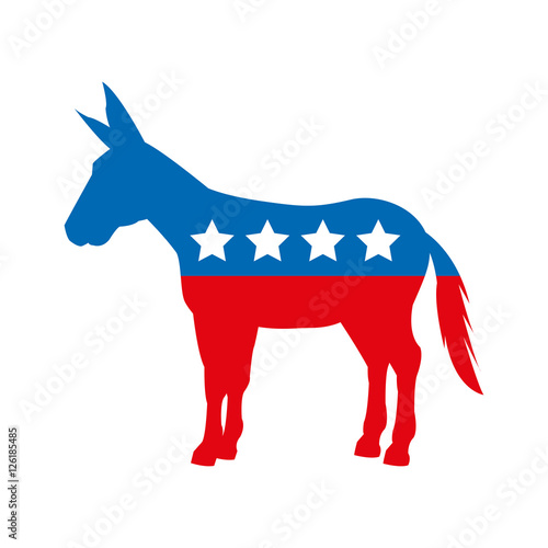 democrat party isolated icon vector illustration design photo