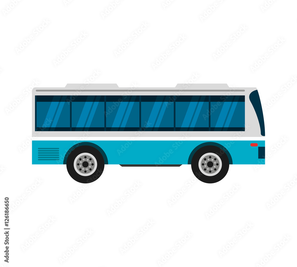 bus transport service icon vector illustration design