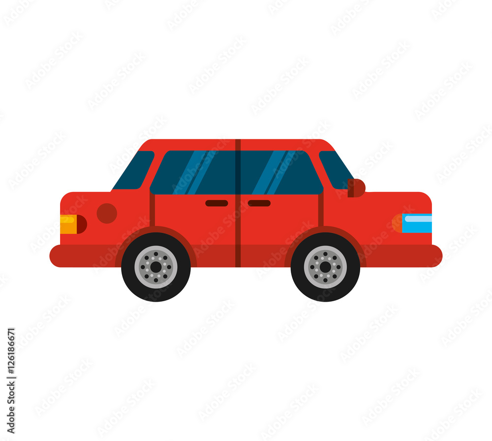 car vehicle auto isolated icon vector illustration design