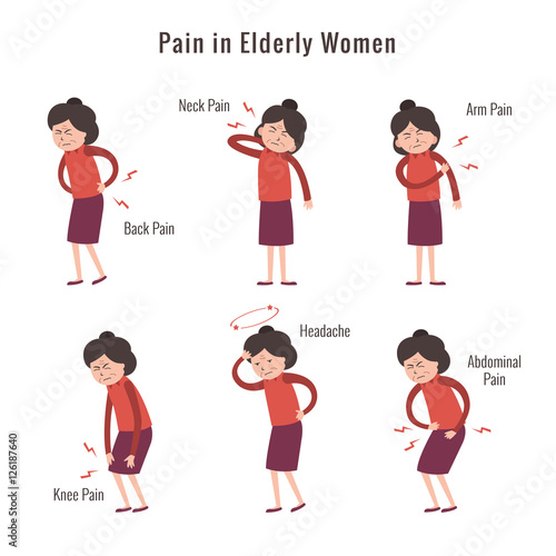 elderly woman pain