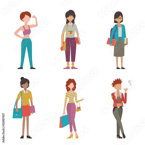 Various women lifestyle