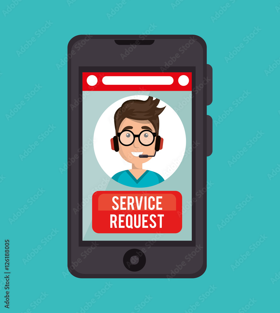 guy operator call center service request online vector illustration eps 10 guy operator call center service request online vector illustration eps 10