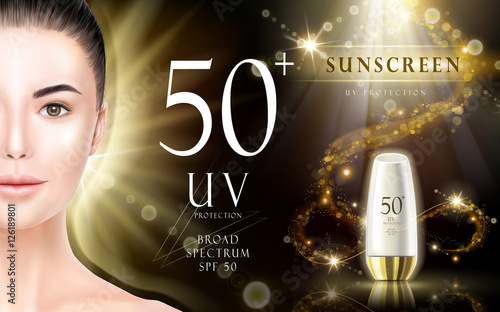 sunscreen delicate advertisement