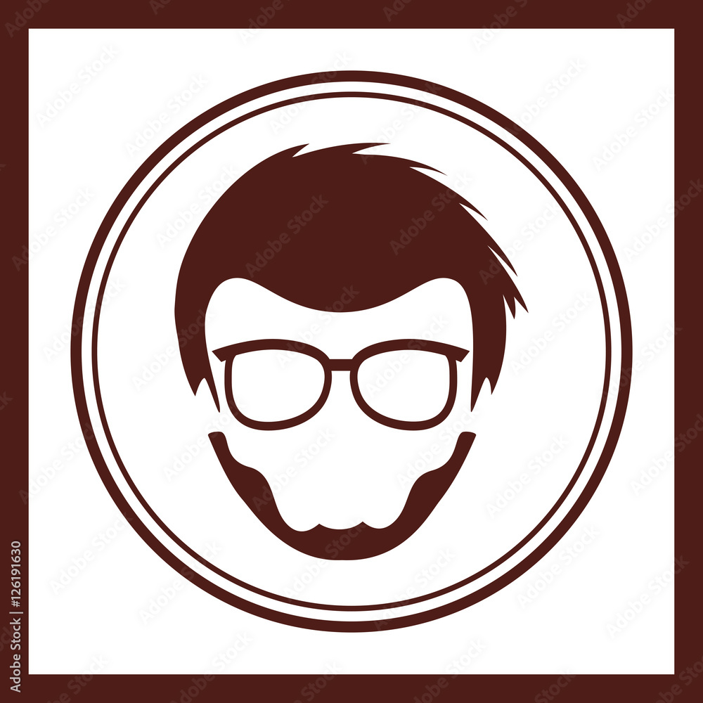 man character hipster style vector illustration design man character hipster style vector illustration design