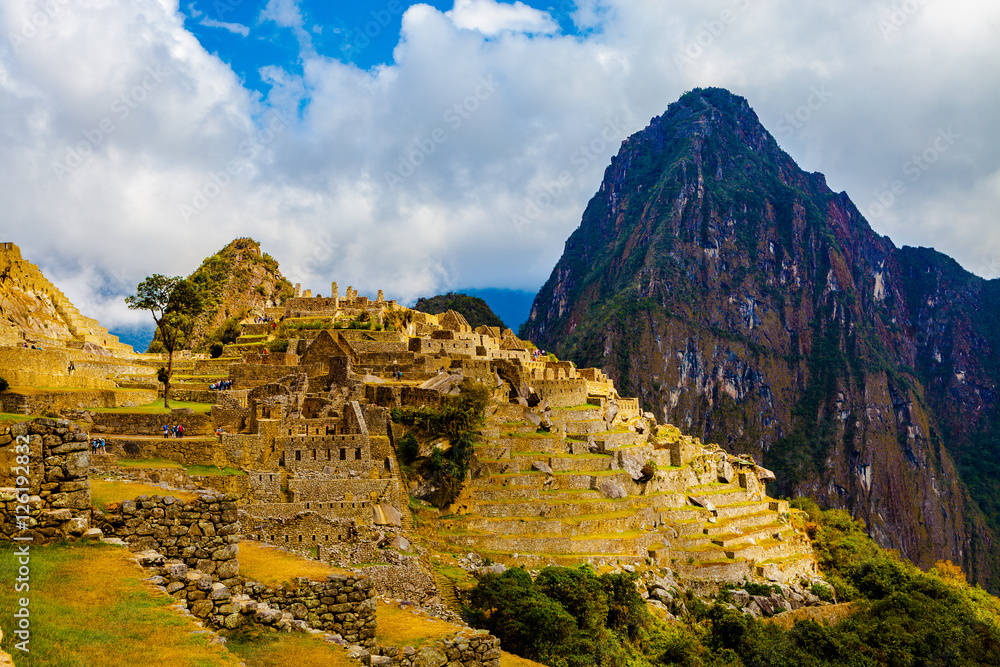 Peru's Machu Picchu with Huayna Picchu in Background