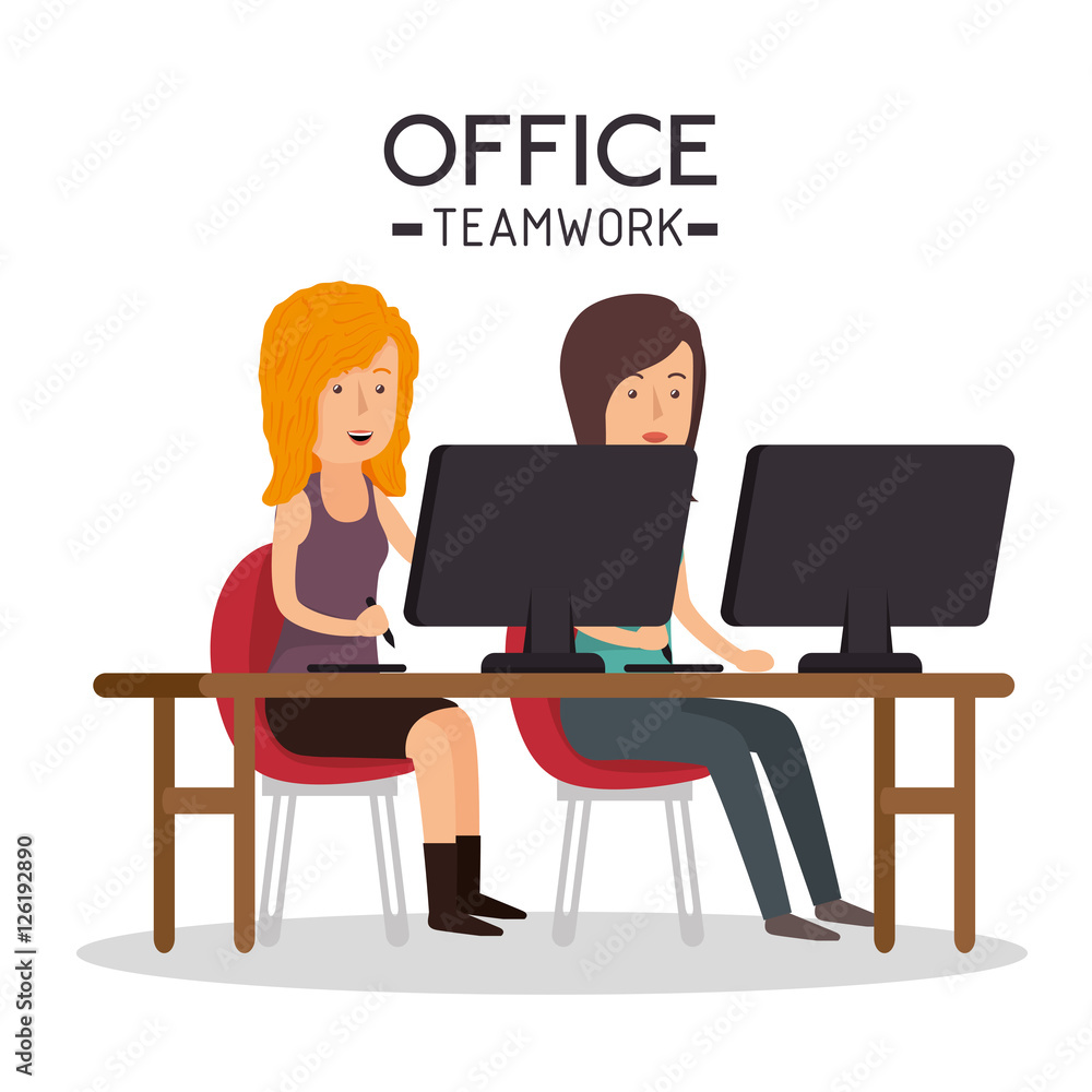 office teamwork people icon vector illustration design office teamwork people icon vector illustration design