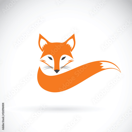 Vector of a fox design on a white background, Wild Animals. Easy editable layered vector illustration.