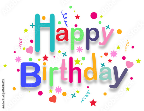 Happy Birthday text for you design